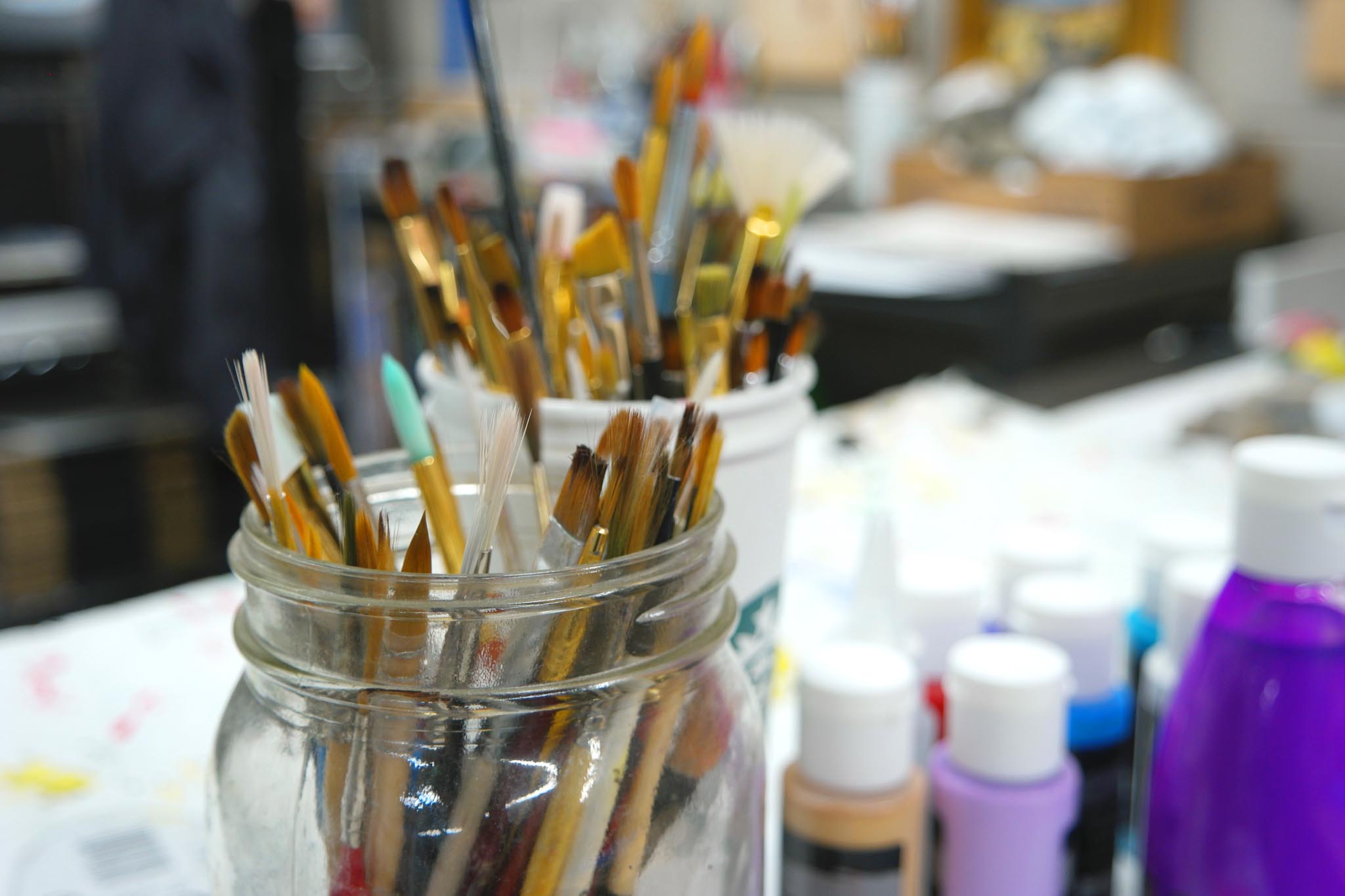 Portrait of Dee Kirkham in her studio space.